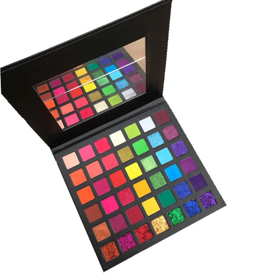 Abstract eyeshadow pallet